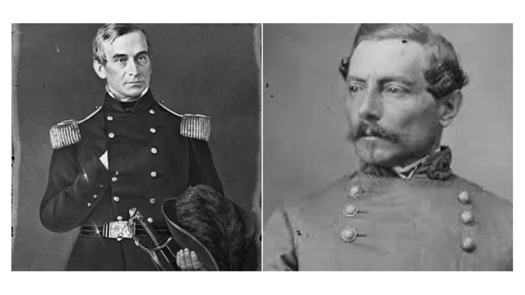 Generals of battle of fort sumter: Major Robert Anderson and General P.G.T. Beauregard
