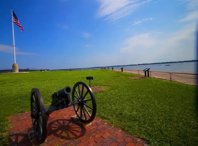 Cannon on Fort Sumter